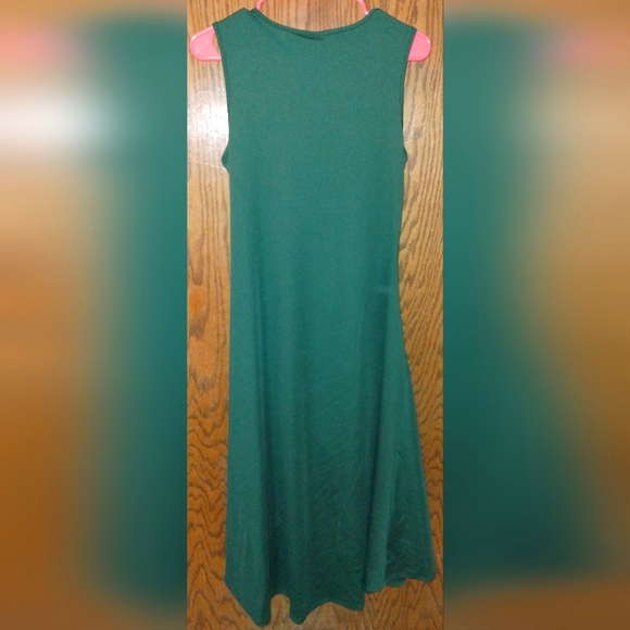 Shein long green ruched side dress - L - Picture 2 of 7
